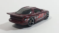 2007 Hot Wheels All Stars Pontiac IROC Firebird Metalflake Burgundy Die Cast Toy Race Car Vehicle