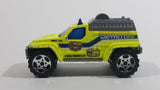 2005 Matchbox Fire 2 4x4 Fire Truck Fluorescent Yellow Die Cast Toy Emergency Rescue Firefighting Vehicle