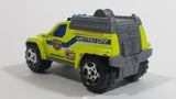 2005 Matchbox Fire 2 4x4 Fire Truck Fluorescent Yellow Die Cast Toy Emergency Rescue Firefighting Vehicle