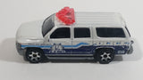 2012 Matchbox 2000 Chevrolet Suburban Police Dog K-9 Unit Pearl White Die Cast Toy Cop Car Emergency Vehicle - with lights