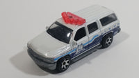 2012 Matchbox 2000 Chevrolet Suburban Police Dog K-9 Unit Pearl White Die Cast Toy Cop Car Emergency Vehicle - with lights