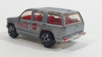 2001 Matchbox Coca-Cola Coke Soda Pop '97 Chevy Tahoe Silver Die Cast Toy SUV Car Vehicle