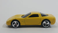 2000 Hot Wheels Corvette Yellow Die Cast Toy Car Vehicle McDonald's Happy Meal