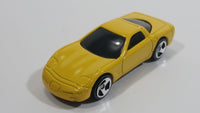 2000 Hot Wheels Corvette Yellow Die Cast Toy Car Vehicle McDonald's Happy Meal