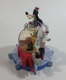 2004 Disney Cruise Line Mickey Mouse and Goofy Snow Globe Travel Collectible