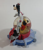 2004 Disney Cruise Line Mickey Mouse and Goofy Snow Globe Travel Collectible