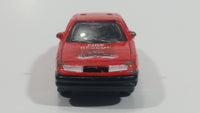 Golden Wheels 1998 Crown Victoria Fire Rescue Red Die Cast Toy Car Vehicle