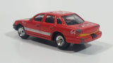 Golden Wheels 1998 Crown Victoria Fire Rescue Red Die Cast Toy Car Vehicle