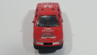 Golden Wheels 1998 Crown Victoria Fire Rescue Red Die Cast Toy Car Vehicle