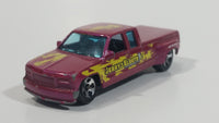 1999 Hot Wheels House Calls Customized C3500 Truck Jerry's Electric Pearl Magenta Die Cast Toy Car Vehicle