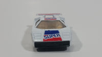 Unknown Maker Lamborghini Countach #33 White Die Cast Toy Exotic Car Vehicle