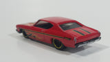 2013 Hot Wheels HW Showroom Heat Fleet '69 Chevelle SS 396 Red Die Cast Toy Muscle Car Vehicle