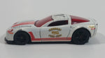 2012 Hot Wheels HW Main Street '11 Corvette Grand Sport Roanoke Fire-EMS White Die Cast Toy Sports Car Vehicle