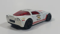 2012 Hot Wheels HW Main Street '11 Corvette Grand Sport Roanoke Fire-EMS White Die Cast Toy Sports Car Vehicle