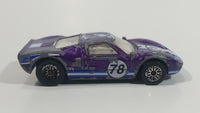 2001 Hot Wheels Ford GT - 40 #78 Purple Die Cast Toy Race Car Vehicle