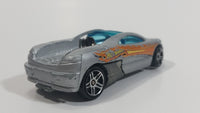 2004 Hot Wheels Starter Track Backdraft Silver Die Cast Toy Car Vehicle