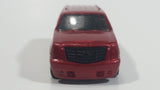 2010 Hot Wheels Haulers '07 Cadillac Escalade Dark Red Die Cast Toy Car SUV Vehicle