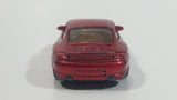 2005 Matchbox Buried Treasure Porsche 911 Turbo Metalflake Red Die Cast Toy Luxury Sports Car Vehicle