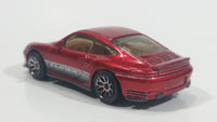 2005 Matchbox Buried Treasure Porsche 911 Turbo Metalflake Red Die Cast Toy Luxury Sports Car Vehicle