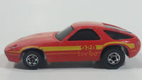 1982 Hot Wheels Porsche 928 P-928 Turbo Red Die Cast Toy Car Vehicle Made in Hong Kong