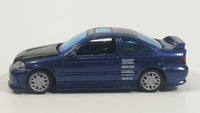 X-Concepts Modifiers Honda Civic Si Metalflake Dark Blue Die Cast Toy Car Vehicle No Accessories