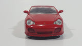 2011 Joy City Porsche 911 Turbo Cabriolet Convertible 1/43 Scale Red Die Cast Toy Car Vehicle