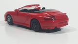 2011 Joy City Porsche 911 Turbo Cabriolet Convertible 1/43 Scale Red Die Cast Toy Car Vehicle