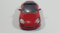 2011 Joy City Porsche 911 Turbo Cabriolet Convertible 1/43 Scale Red Die Cast Toy Car Vehicle