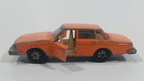 Extremely Rare HTF Vintage 1970s Yatming Volvo 244 DL No. 1058 Orange Die Cast Toy Car Vehicle with Opening Doors - Hong Kong