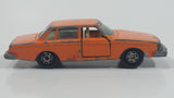 Extremely Rare HTF Vintage 1970s Yatming Volvo 244 DL No. 1058 Orange Die Cast Toy Car Vehicle with Opening Doors - Hong Kong