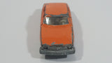 Extremely Rare HTF Vintage 1970s Yatming Volvo 244 DL No. 1058 Orange Die Cast Toy Car Vehicle with Opening Doors - Hong Kong