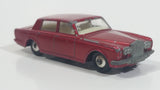 Vintage Lesney Products Matchbox Rolls Royce Silver Shadow Red No. 24 Die Cast Toy Car Vehicle with Opening Trunk