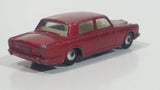 Vintage Lesney Products Matchbox Rolls Royce Silver Shadow Red No. 24 Die Cast Toy Car Vehicle with Opening Trunk