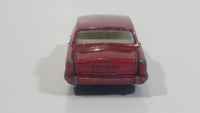 Vintage Lesney Products Matchbox Rolls Royce Silver Shadow Red No. 24 Die Cast Toy Car Vehicle with Opening Trunk