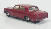 Vintage Lesney Products Matchbox Rolls Royce Silver Shadow Red No. 24 Die Cast Toy Car Vehicle with Opening Trunk