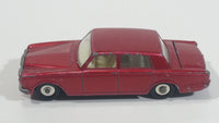 Vintage Lesney Products Matchbox Rolls Royce Silver Shadow Red No. 24 Die Cast Toy Car Vehicle with Opening Trunk