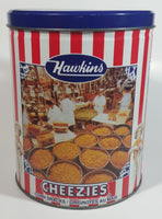 HTF Hawkins Cheezies Corn Snacks "Always on Top" Fresh, Crisp, and Delicious Limited Edition Tin Metal Canister