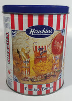 HTF Hawkins Cheezies Corn Snacks "Always on Top" Fresh, Crisp, and Delicious Limited Edition Tin Metal Canister