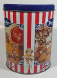 HTF Hawkins Cheezies Corn Snacks "Always on Top" Fresh, Crisp, and Delicious Limited Edition Tin Metal Canister