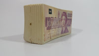 Rare Hard to find $1000 Canadian Dollar Paper Bill Stack Plastic Coin Bank