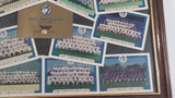 Maxwell House Limited Edition Team Cards 1977-1992 Toronto Blue Jays MLB Baseball Team Set of 16 Cards in Wooden Frame 12 1/4" x 15 1/4"