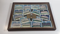 Maxwell House Limited Edition Team Cards 1977-1992 Toronto Blue Jays MLB Baseball Team Set of 16 Cards in Wooden Frame 12 1/4" x 15 1/4"