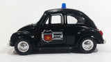 Sunnyside Superior Volkswagen Beetle Bug Police Highway Patrol SS5702 Black 1/43 Scale Pull Back Motorized Friction Toy Car Vehicle with Opening Hood and Doors