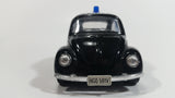 Sunnyside Superior Volkswagen Beetle Bug Police Highway Patrol SS5702 Black 1/43 Scale Pull Back Motorized Friction Toy Car Vehicle with Opening Hood and Doors