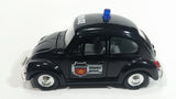 Sunnyside Superior Volkswagen Beetle Bug Police Highway Patrol SS5702 Black 1/43 Scale Pull Back Motorized Friction Toy Car Vehicle with Opening Hood and Doors