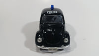 Sunnyside Superior Volkswagen Beetle Bug Police Highway Patrol SS5702 Black 1/43 Scale Pull Back Motorized Friction Toy Car Vehicle with Opening Hood and Doors