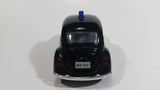 Sunnyside Superior Volkswagen Beetle Bug Police Highway Patrol SS5702 Black 1/43 Scale Pull Back Motorized Friction Toy Car Vehicle with Opening Hood and Doors