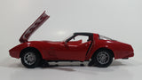 Motor Max 1979 Chevrolet Corvette T-Tops Red 1/24 Scale No.73244 & 68044 Die Cast Toy Car Vehicle with Opening Hood and Doors