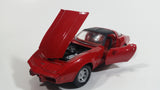 Motor Max 1979 Chevrolet Corvette T-Tops Red 1/24 Scale No.73244 & 68044 Die Cast Toy Car Vehicle with Opening Hood and Doors