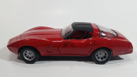 Motor Max 1979 Chevrolet Corvette T-Tops Red 1/24 Scale No.73244 & 68044 Die Cast Toy Car Vehicle with Opening Hood and Doors